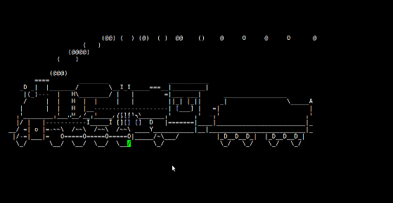Fig.01: Run steam locomotive across the screen if you type &ldquo;sl&rdquo; instead of &ldquo;ls&rdquo;