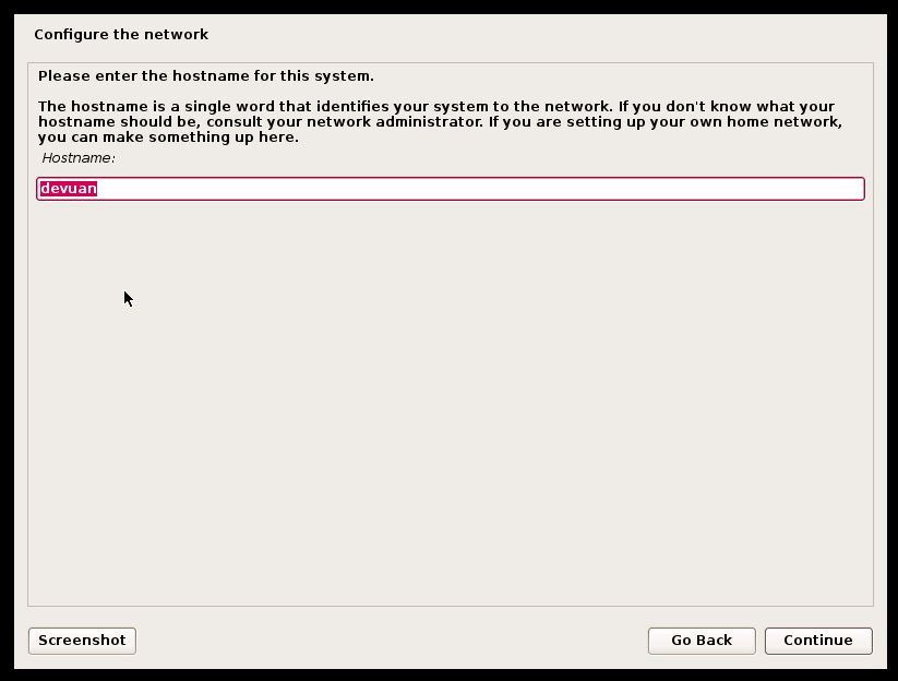 Set Devuan Linux Hostname