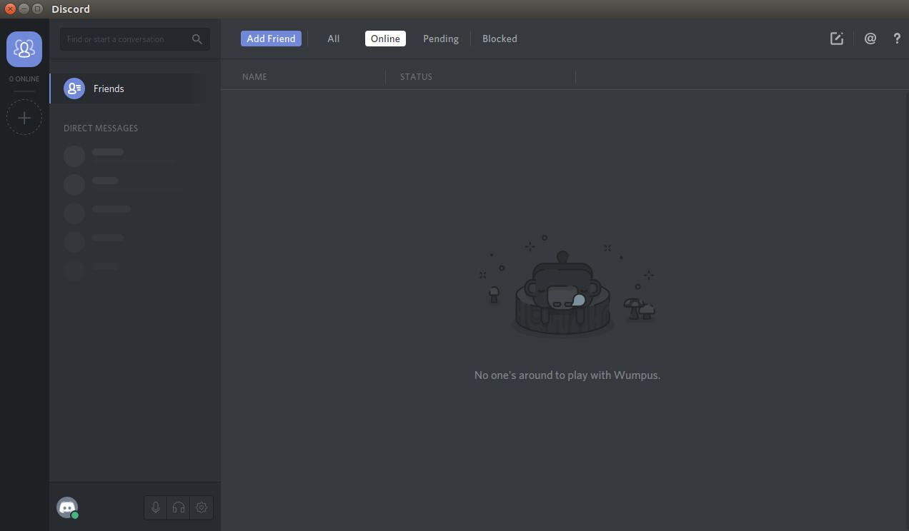 Discord running on Ubuntu Linux Discord running on Ubuntu Linux