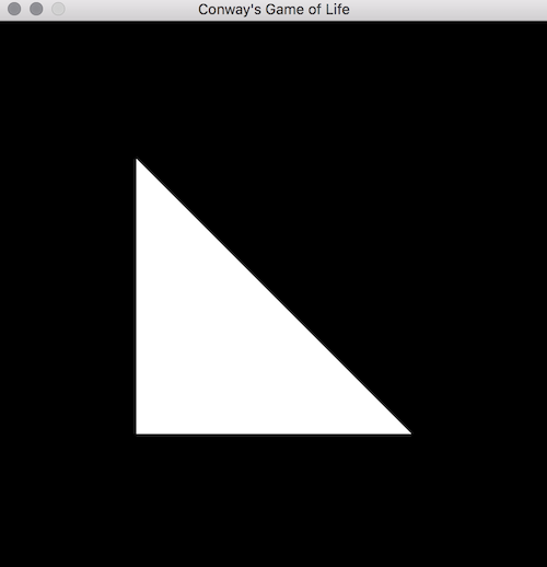 Conway&rsquo;s Game of Life  - 右弦三角形