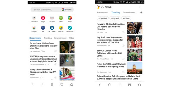 uc browser&rsquo;s embarrassing news homepage